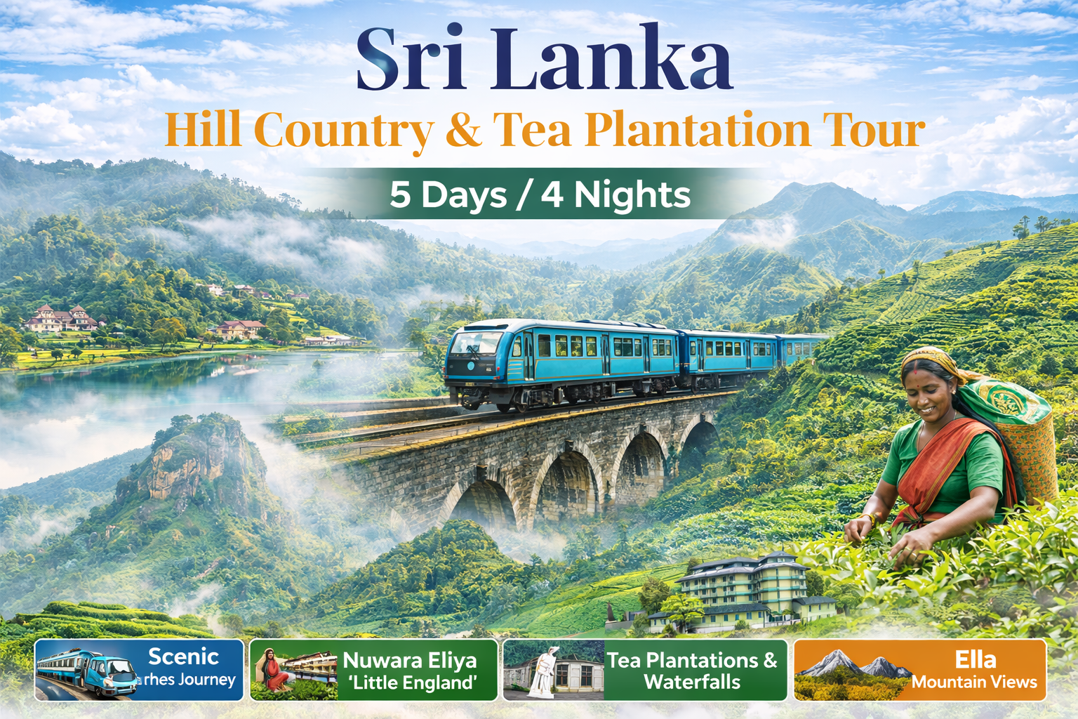 Sri Lanka Hill Country & Tea Plantation Tour